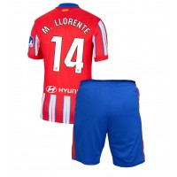 Fotbalové Dres Atletico Madrid Marcos Llorente #14 Dětské Domácí 2024-25 Krátký Rukáv (+ trenýrky)